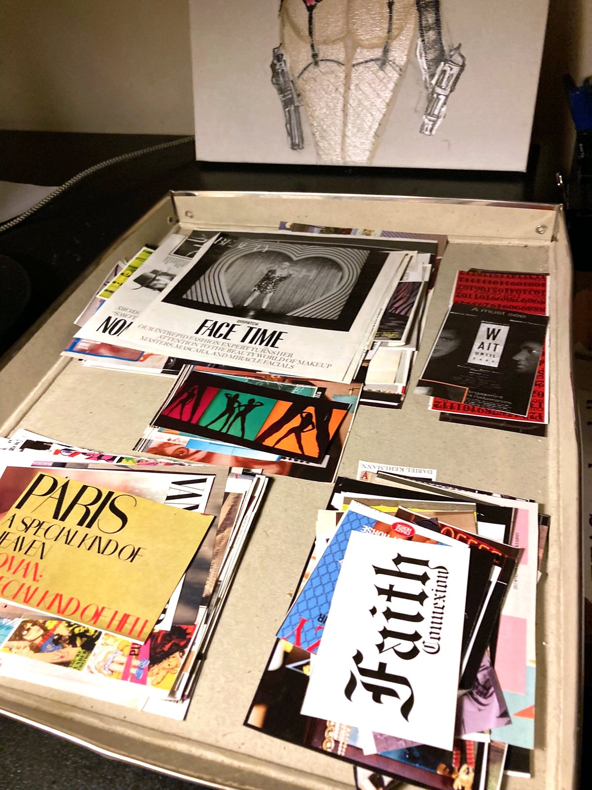 The archive of magazine cut-outs